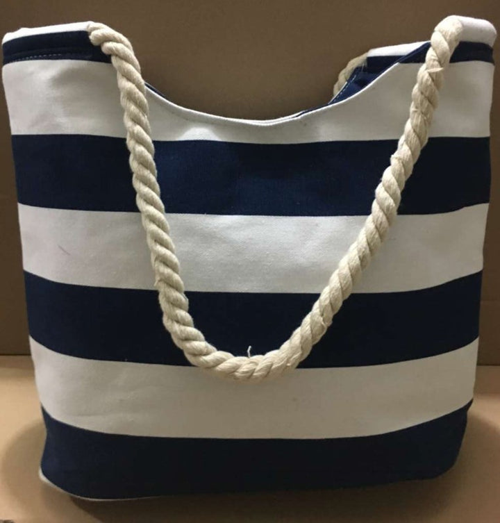 Strandtaugliche Baumwolltasche mit robusten Kordelgriffen Skanto