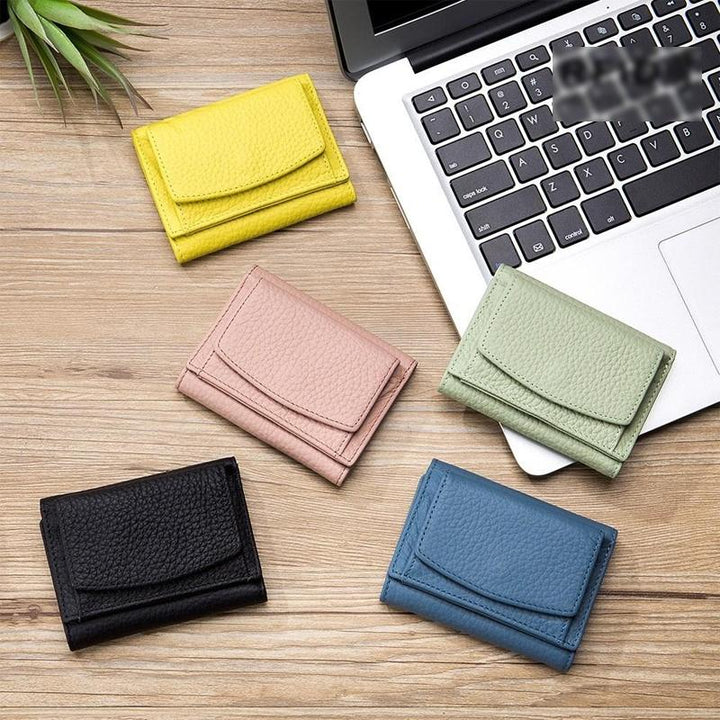 Handgefertigte RFID-Brieftasche aus weichem Leder