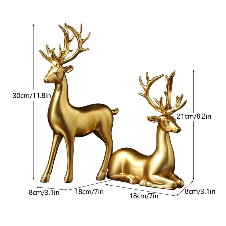 Skanto | Goldene Hirschfiguren