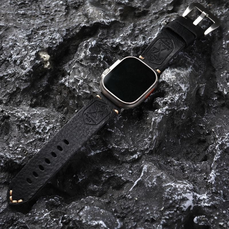Handgefertigtes Vintage Leder-Apple-Watch-Armband