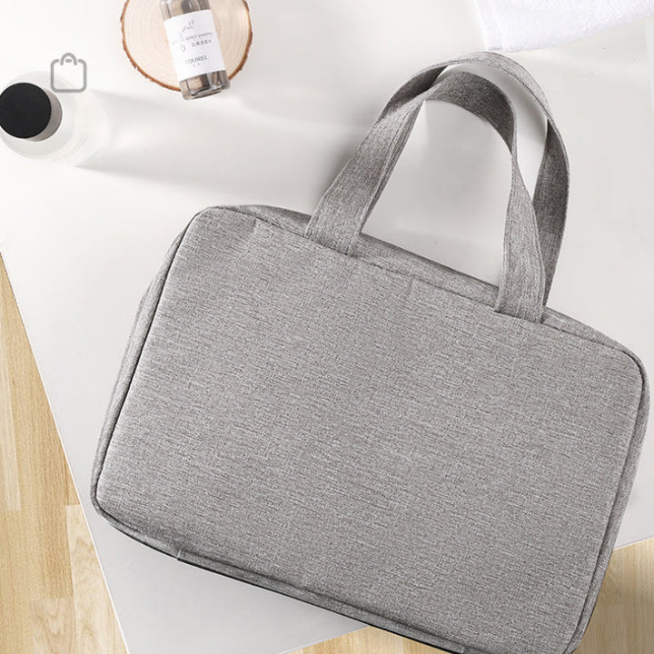 Skanto Skanto | Travelique Reise-Kosmetik-Organizer | Kompakt & Wasserabweisend | Mit 4 Fächern & 360°-Haken | Für Frauen & Männer