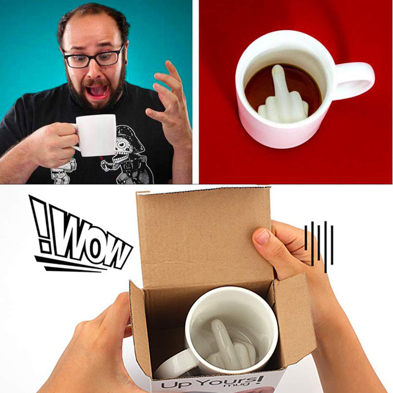 Skanto | Keramik-Mittelfinger-Tasse