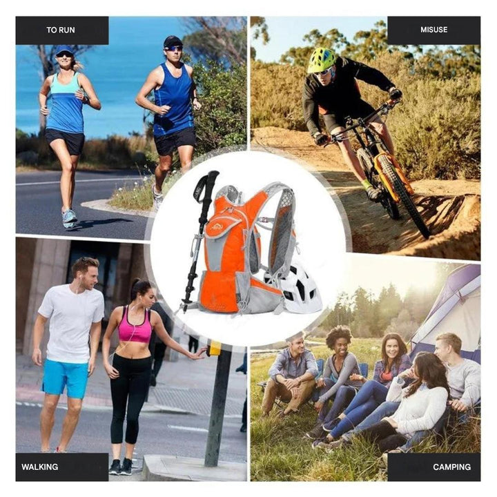 Skanto | HydroTrail Rucksack mit integrierter Wasserblase – Leicht und wasserdicht