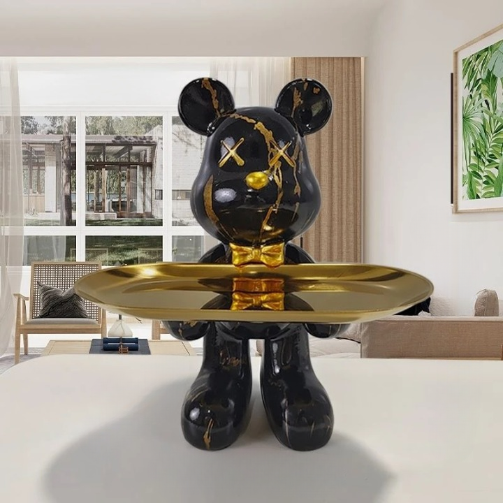 Skanto | Bärenstatue mit Tablett