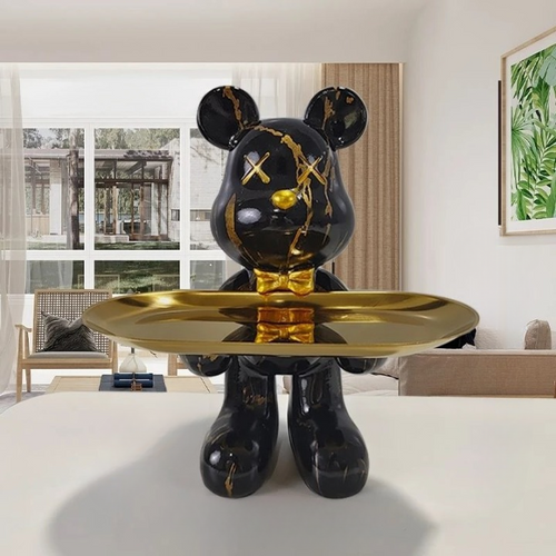 Skanto | Bärenstatue mit Tablett