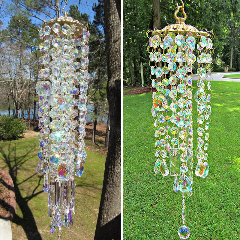 Skanto | Aurora Kristallglas Windspiel