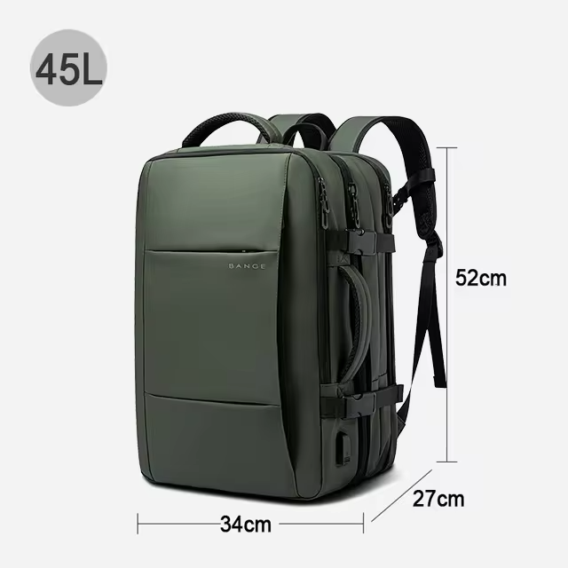 Skanto | Wasserdichter erweiterbarer Reise-Rucksack – Großes Fassungsvermögen & Diebstahlschutz