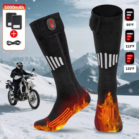 Skanto | Wiederaufladbare USB-Heizsocken mit elektrischer Thermofunktion für kaltes Wetter