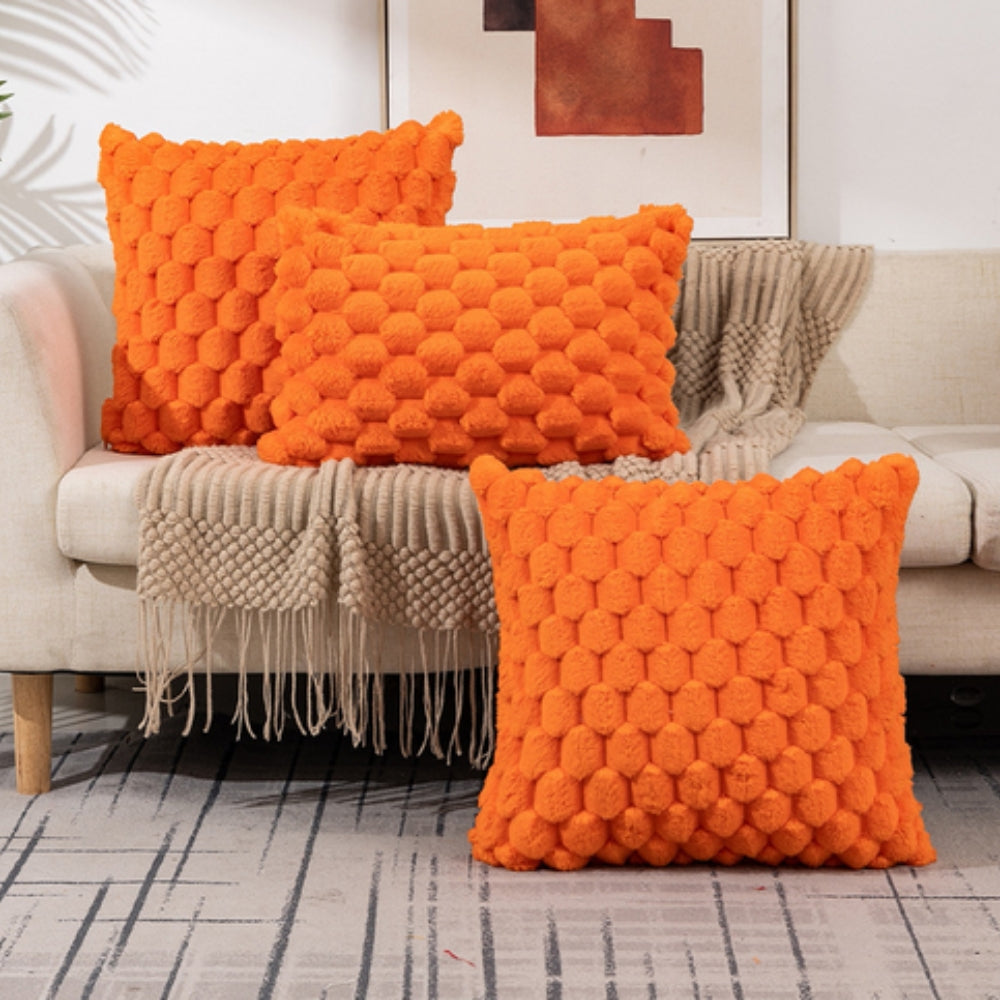 Skanto | VelvetSoft Kissenbezug – Ultraweicher Plüschbezug für Sofa oder Bett