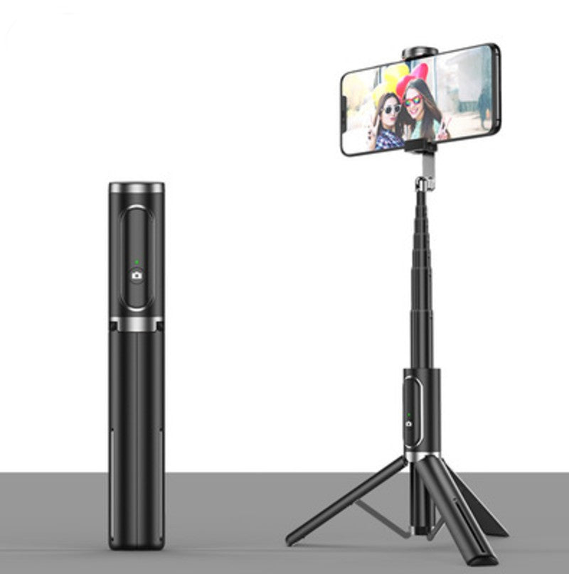 Skanto | Kompakter, ausziehbarer Bluetooth Selfie Stick mit stabilem Stativ und 360°-Drehdesign
