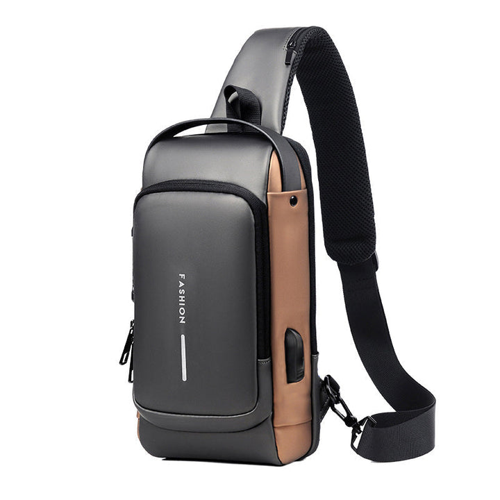 Skanto | Lässige multifunktionale Anti-Diebstahl-Brusttasche für Herren