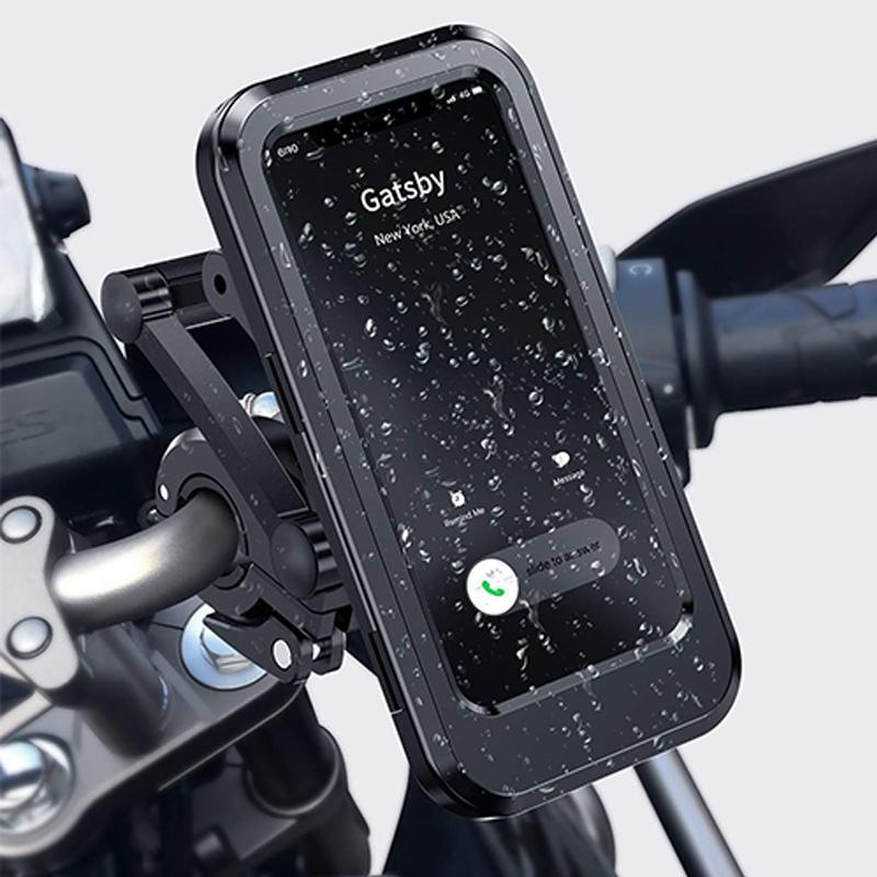 Skanto | RideCharge Pro – Wasserdichte Handyhalterung mit USB und 15W kabelloser Ladefunktion für Fahrrad und E-Bike