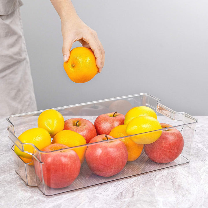 Skanto | Transparente Kühlschrank-Aufbewahrungsboxen (4 Stück) – Coolorganize