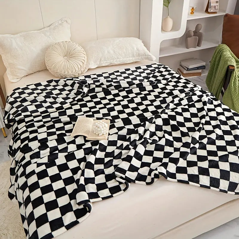 Skanto | Klassisches Karoplaid - Weiche und warme Decke für Sofa und Schlafzimmer