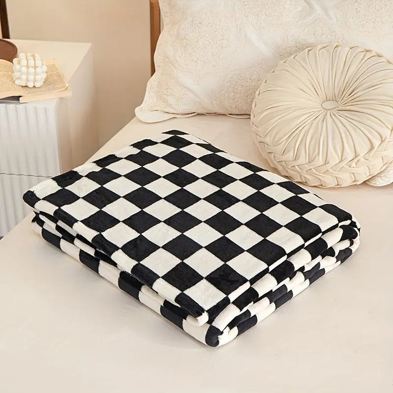 Skanto | Klassisches Karoplaid - Weiche und warme Decke für Sofa und Schlafzimmer
