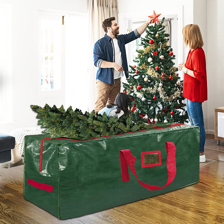 Skanto | Große Aufbewahrungstasche für künstliche Weihnachtsbäume – Wasserdichtes und strapazierfähiges Polyester Modell TreeTote
