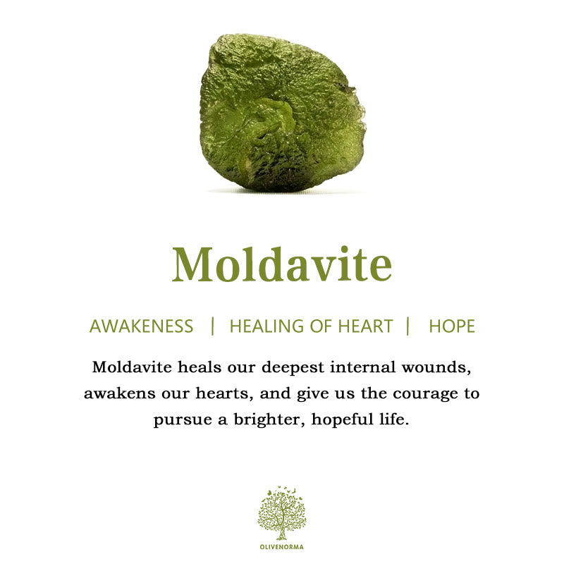Skanto | Reinigende grüne Moldavit-Halskette - Alina