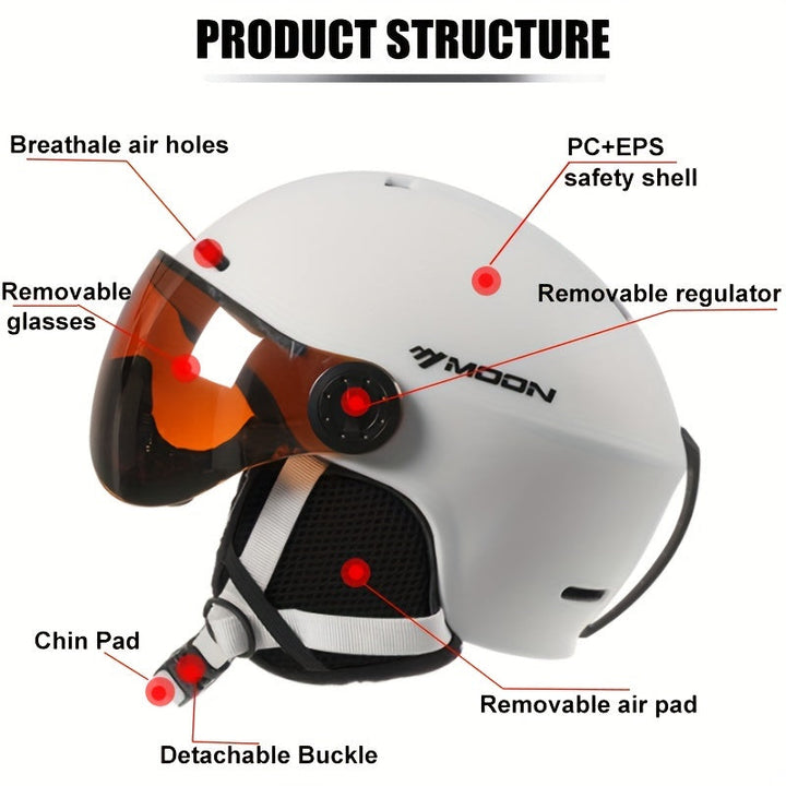 Skanto | Hochwertiger Skihelm für den Herbst mit abnehmbaren Teilen – Sicher und bequem für Outdoor-Aktivitäten
