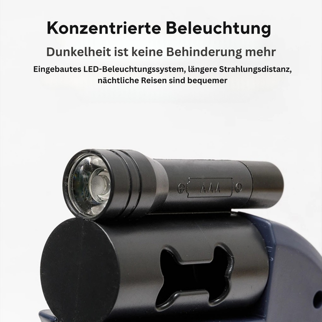Skanto | Nie wieder verheddern – Doppelleine für Hunde mit LED-Licht