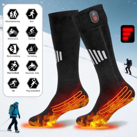 Skanto | Wiederaufladbare USB-Heizsocken mit elektrischer Thermofunktion für kaltes Wetter