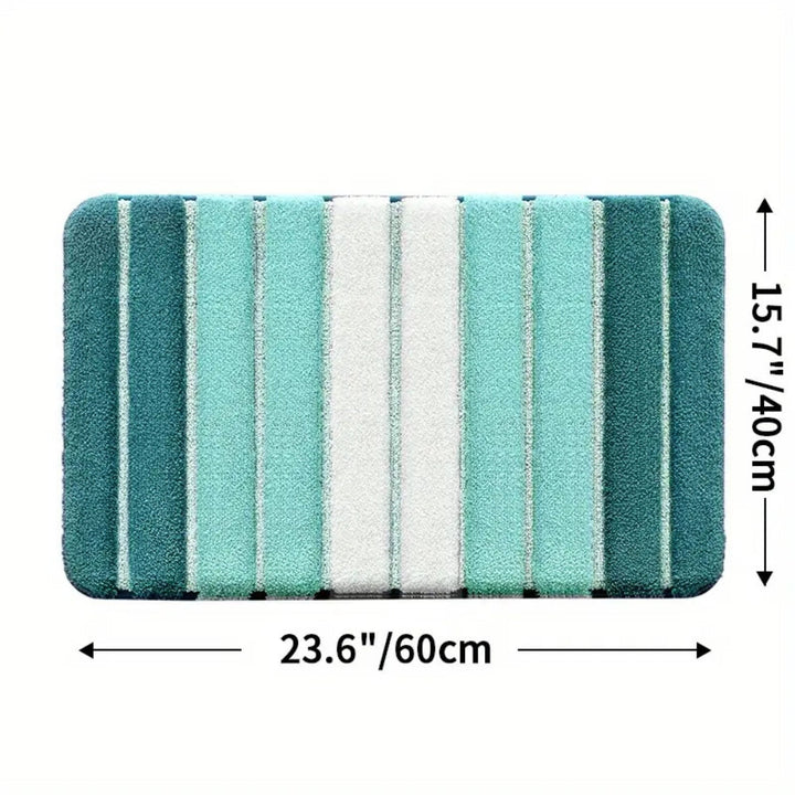 Skanto | Lumiere Gestreifte Saugfähige Badematte