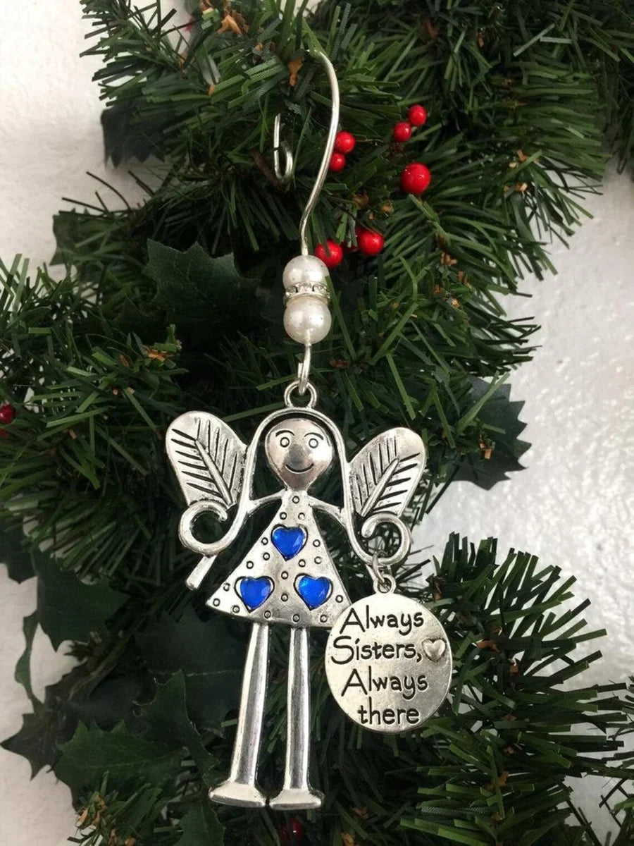 Skanto | Engel-Ornament aus Metall – Sentimentales Weihnachtsgeschenk für Freunde oder Familie