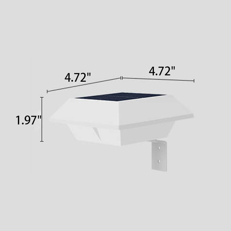 Skanto | Solar UFO-förmige Design Zaunleuchte LED Außenwandlampe