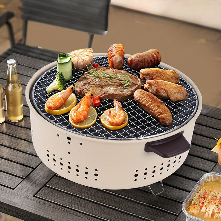 Skanto | Rauchfreier Indoor Grill – Elektrische Grillplatte mit Fettablauf und 2000W Leistung