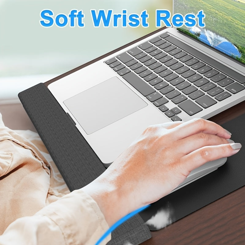 Skanto | Ergonomischer Laptop-Ständer mit Handgelenkauflage und Gerätefächern