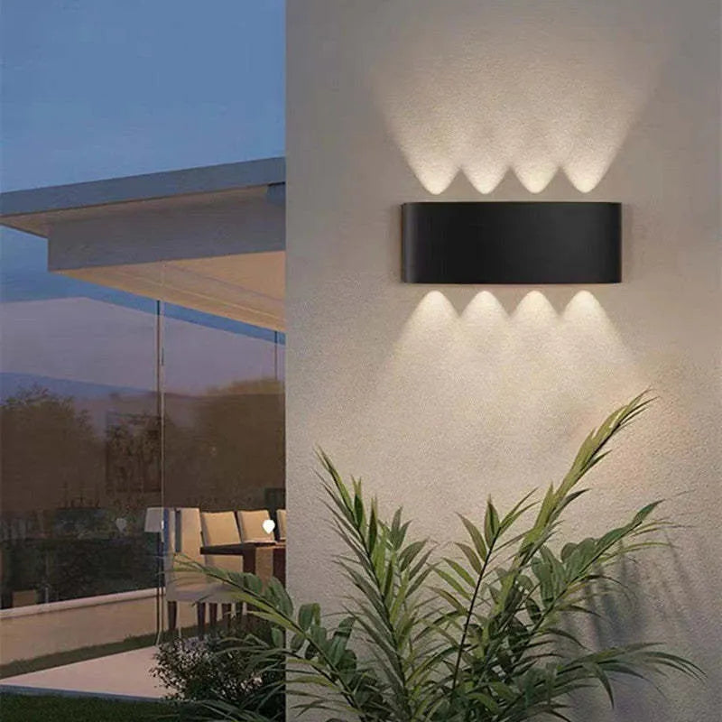 Skanto | Moderne weiße LED wasserdichte Wandleuchte