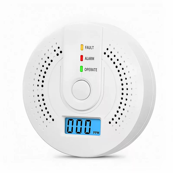 Skanto | Kohlenmonoxidmelder | Zuverlässiger Alarmsensor mit LCD-Bildschirm für die Haussicherheit
