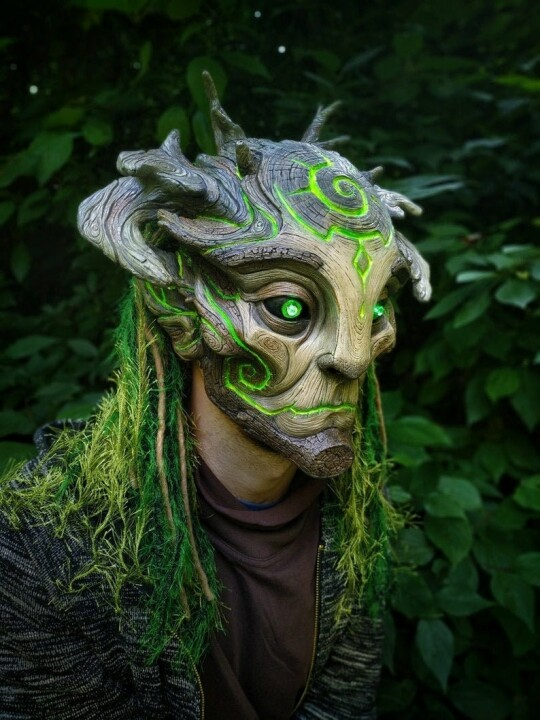 Skanto | Green Man Waldgeist Maske Kostümzubehör Masken