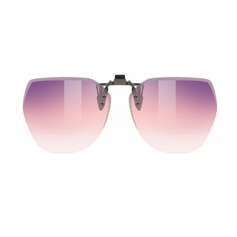 Skanto | Clip-on randlose polarisierte Sonnenbrille, mit Antireflex- und Klappdesign, für Outdoor/Fahren
