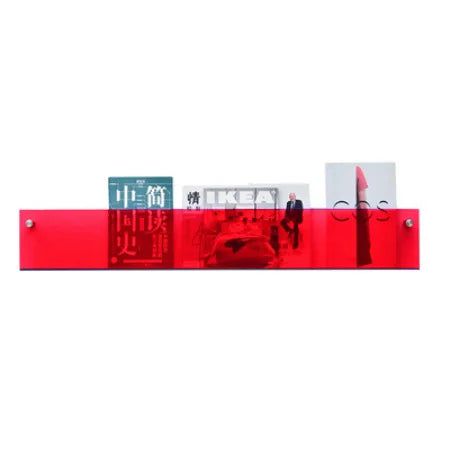 Skanto | ClearLine – Stilvolles Acryl-Wandregal für Zeitschriften