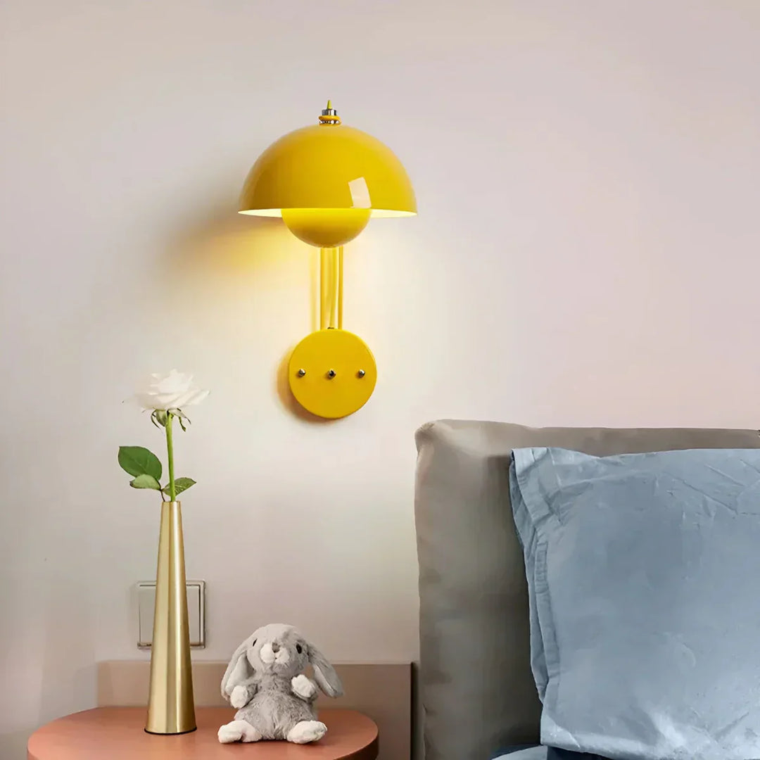 Skanto | BudLume - Pilzlampe Gemütliche skandinavische Wandlampe