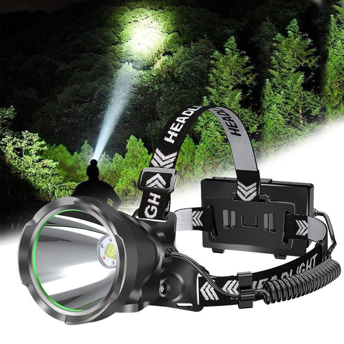 Skanto | Aikertec wiederaufladbare LED-Stirnlampe 100.000 Lumen – Superhell und wasserdicht
