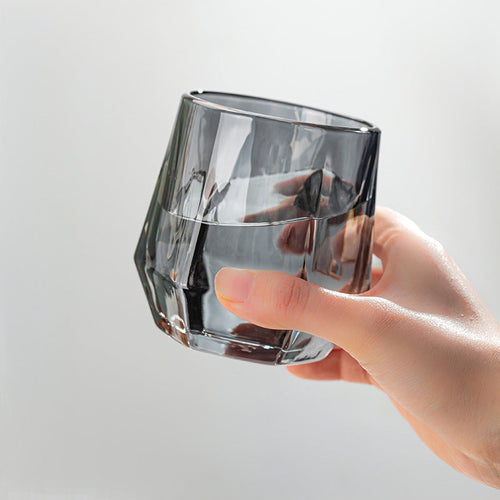 Skanto | Bernsteinfarbene sechseckige Glasbecher
