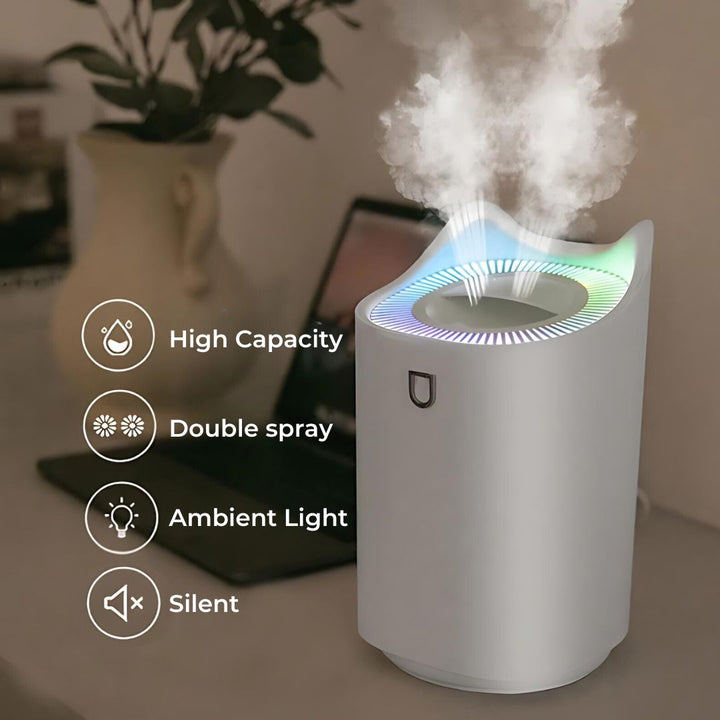 Skanto | Ultraschall-Luftbefeuchter mit Nebeltechnologie für atmungsaktive & komfortable Wohnräume