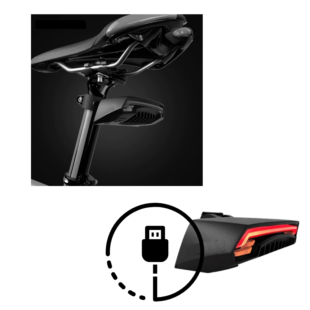Fahrrad-Rücklicht mit Blinkern