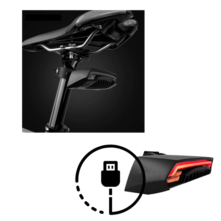 Fahrrad-Rücklicht mit Blinkern