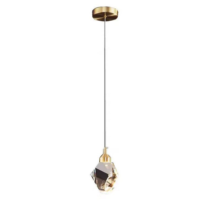 Skanto | Luxus Diamant Würfel Kristall Eisen LED Pendelleuchte für Schlafzimmer