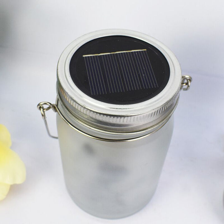 Skanto | Moderne Einfache Wasserdichte Solar-Stern-Flaschen-Zylinder-Edelstahl-Glas-LED-Außenleuchte für den Garten