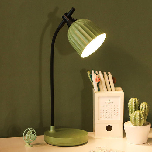 Skanto | Moderne minimalistische runde gefaltete ABS LED Tischlampe für Wohnzimmer