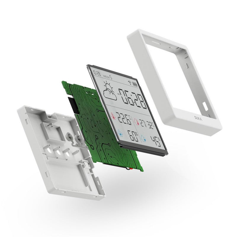 Skanto | Präzises Thermo-Hygrometer zum Aufkleben und Aufstellen für Zuhause