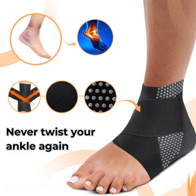 Skanto | FlexiGuard Knöchelbandage – Leicht, atmungsaktiv & für Sportschuhe geeignet