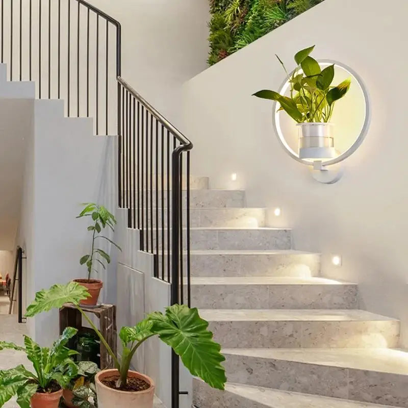 Skanto | Botanische Wandleuchte - Wandlampe mit Pflanze für stilvolle Beleuchtung