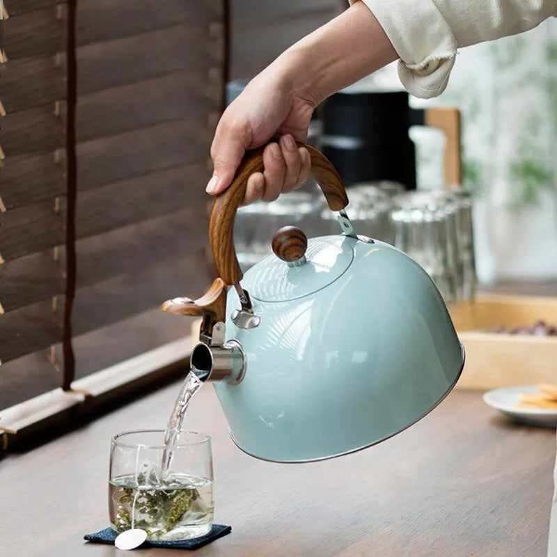 Skanto | Verstellbarer Edelstahl-Wasserkocher | Mit Pfeife | 2,5L/3L