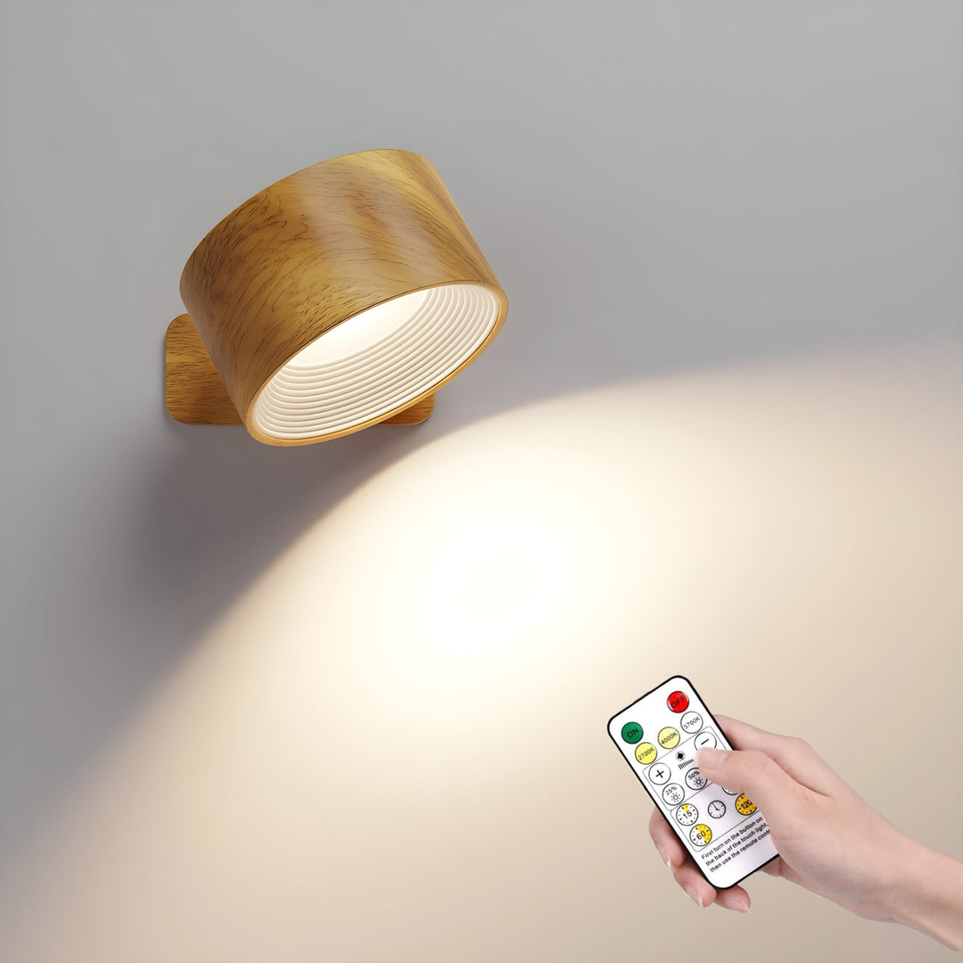Skanto | Eternity Glow – Kabellose LED Wandlampe mit Fernbedienung und Timer