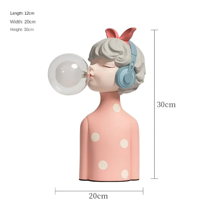Skanto | BubbleFairies Tischlampe – Bezauberndes Quartett Cartoon-Mädchenfigur-Licht