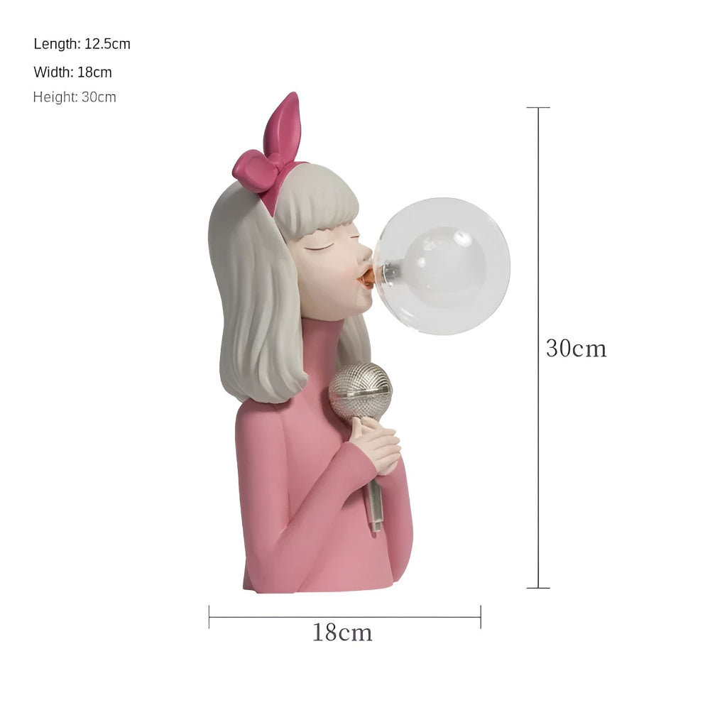 Skanto | BubbleFairies Tischlampe – Bezauberndes Quartett Cartoon-Mädchenfigur-Licht